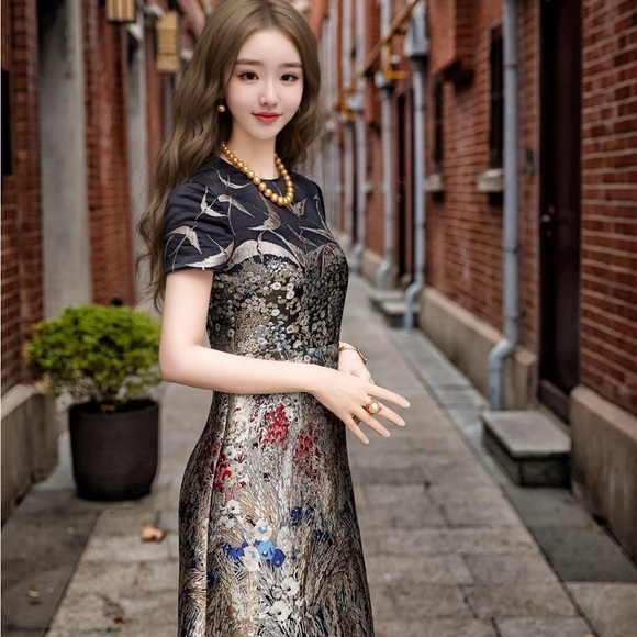 ❌sold❌Authentic Valentino Multicolor Floral Mini Dress - Picture 9 of 9